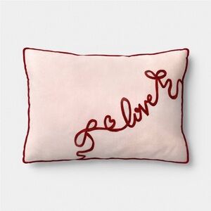 NEW Threshold Love Script Pillow